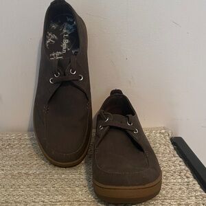 L.L. Bean Men's Dark Brown Boat Shoes